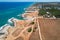 Costa Merlata, Ostuni photographed with drone from above. It offers one of the most beautiful stretches of coast in Puglia Ita