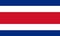 Costa Rica flag vector.Illustration of Costa Rica flag