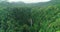 Costa Rica La Fortuna Waterfall in amazing rainforest nature landscape. Aerial drone video