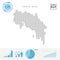 Costa Rica People Icon Map. Stylized Vector Silhouette of Costa Rica. Population Growth and Aging Infographics