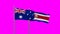 Costa Rico and Australia flag