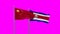 Costa Rico and China flag