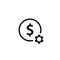 Costs optimization outline icon