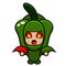 Costume mascot wrong style green pepperspicy green pepper