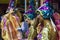 Costumed Attractive Dancer Women at Carnival Parade of Uruguay