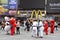 Costumed characters at Times Square, in Manhattan, New York City