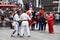 Costumed characters at Times Square, in Manhattan, New York City