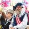 Costumed entertainers on the streets of Varazdin