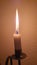 Cosy candle with long flame