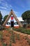 Cosy chalet with a triangular thatched roof