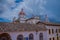 COTACACHI, ECUADOR, NOVEMBER 13, 2018: Rooftop view of Matrix Cathedral In Cotacachi Ecuador, a small village where live