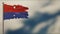 Cotopaxi 3D tattered waving flag illustration on Flagpole.