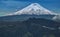 The Cotopaxi and Pasochoa volcanoes.