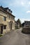 Cotswold stone houses line the streets in Painswick, Gloucestershire, UK