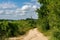 The Cotswolds. Near Hawkesbury Upton towards the Somerset Monument,