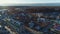 Cottage buildings in suburb district and forest in winter