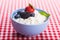 Cottage cheese with berries