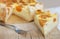 Cottage cheese cake with apricot