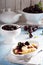 Cottage cheese gnocchi with cherry sauce