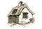 Cottage drawing vector illustration clip art