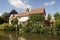 Cottage house alongside canal