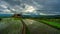 Cottage Paddy Rice Field Plantation