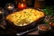 Cottage pie, a savory delight of minced meat and mashed potatoes baked to golden perfection