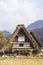 Cottage and rice field