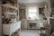 cottage with shabby chic decor and vintage details, including handmade accessories