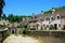 Cottages alongside the river, Castle Comble.