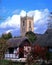 Cottages and church, Welford-on-Avon, England.