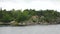 Cottages on the shore. Sweden. Amazing Swedish Wooden Log Cabin House On Rocky Island. Beautiful homes and vacation