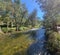 Cotter River with tree lined banks