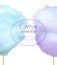 Cotton Candy Banner with Sweet Floss Spun Sugar