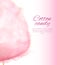 Cotton Candy Banner with Sweet Floss Spun Sugar