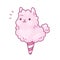 Cotton candy llama