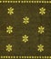 Cotton Fabric Texture -Khaki with Yellow Patterns