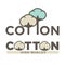 Cotton labels or logo for pure 100 percent natural cotton textile tag