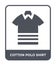 cotton polo shirt icon in trendy design style. cotton polo shirt icon isolated on white background. cotton polo shirt vector icon