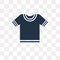 Cotton Polo Shirt vector icon isolated on transparent background