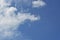 Cotton stratocumulus clouds with clear blue sky background