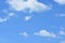 Cotton stratocumulus clouds with clear blue sky background.