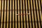 Cotton swab on a striped bamboo mat