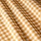 Cotton textile background, beige checked fabric. Cotton Provence Fabrics