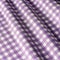 Cotton textile background, fabric in violet cage. Cotton Provence Fabrics