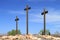 Cottonwood, Arizona: Three Wooden Crosses