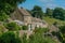 Cotwold stone cottages in the village of Minchinhampton, Gloucestershire,