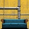 Couch In Front of Pipework