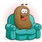 Couch Potato Cartoon Character