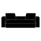 Couch Sofa Silhouette Illustration Vector